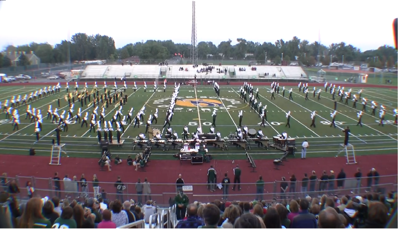 Video: FRHS marching band first football game performance