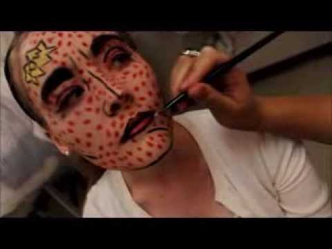 Pop art Halloween makeup tutorial
