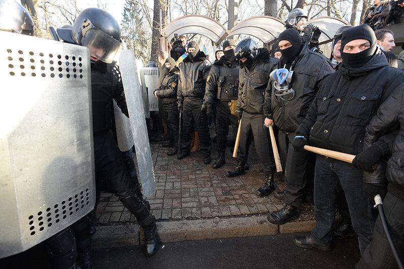 Protesters in Kiev, from Feb. 18 2014