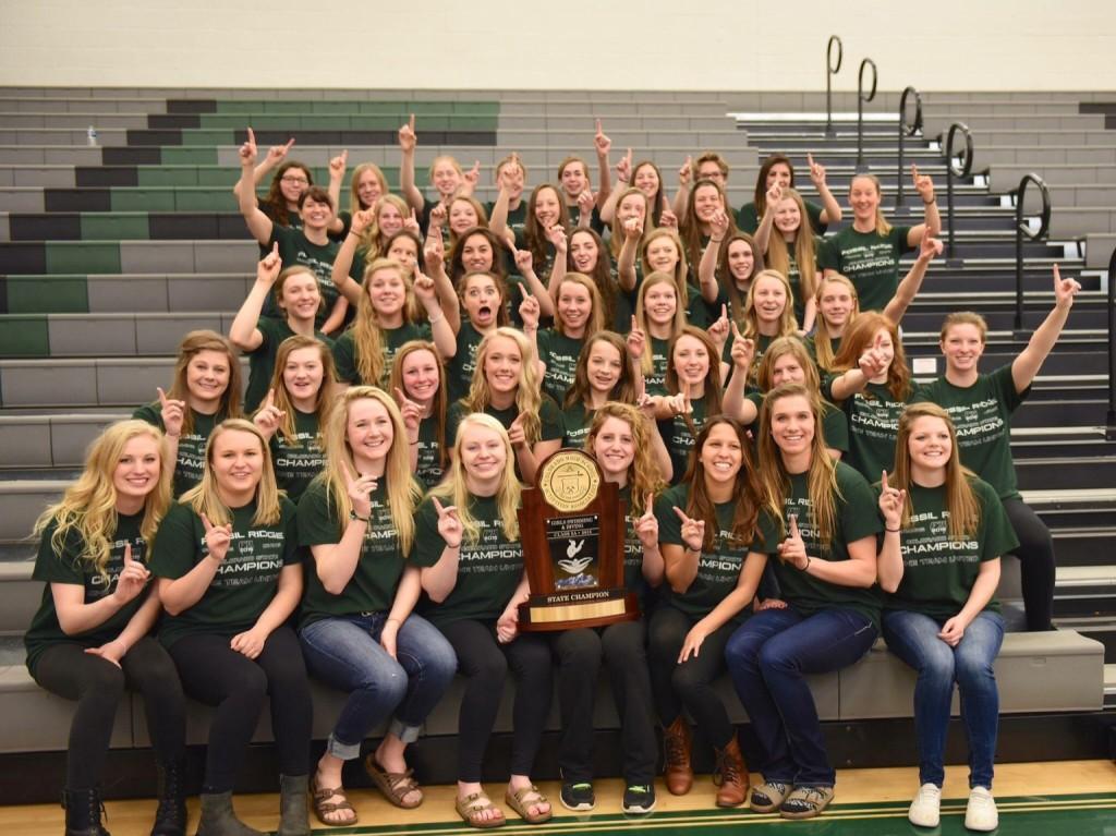 FRHS Girls Swimming Team with State Trophy
Photo Credit: Kathi Meersman
