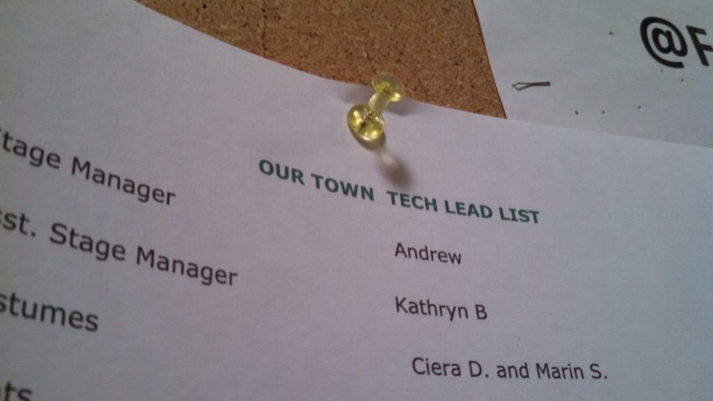 Our Town cast decided