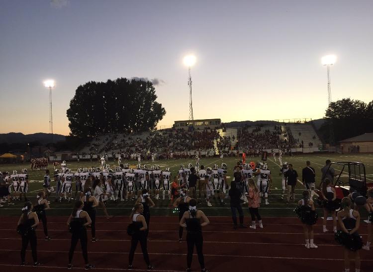 Before the rivalry game between Fossil and Rocky. School history about to be made. Photo Credit: Emily Brey