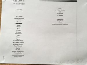 Frankenstein: The Actors