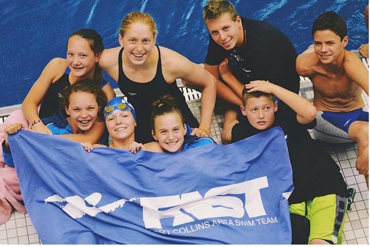 Zoe Bartel shows her FAST pride with some of her teammates. Photo Credit: Zoe Bartel