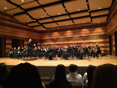 Wind symphony playing.
Photo credit: Elizabeth Choquette