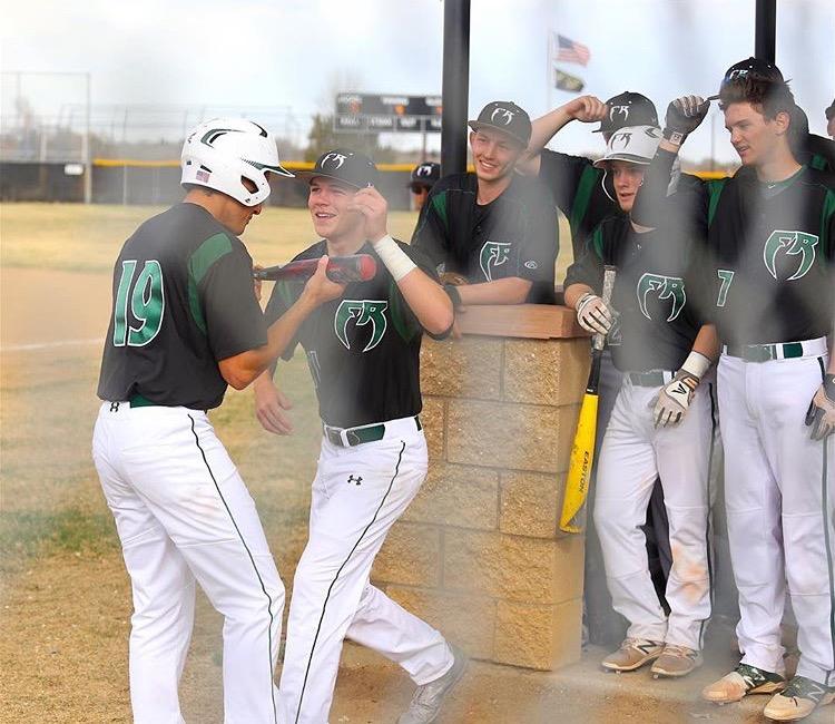 Fossil Ridge baseball takes two wins in a cross town rival game against Fort Collins High School in the 2016-2017 season. Photo provided by fossilridgebaseball Instagram 
