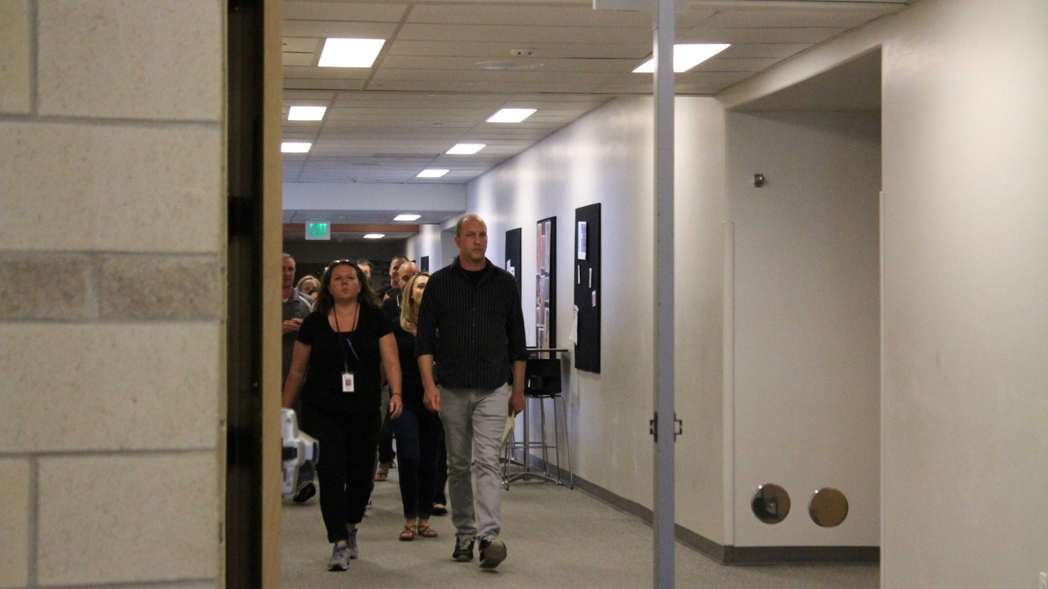 Teachers walk through the halls of FRHS in silence.
Photo Credit: Serena Bettis