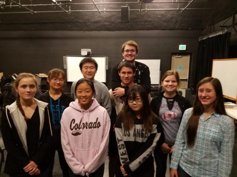 Eleven total Fossil Ridge High School students will participate in the All-State Orchestra in February. Pictured left to right, top row: Esther Jeong, Josh Lee, Sasha Chappell, Arnold Pfahnl, and Gracie Finnegan. Bottom row: Emma Shelby, Jeannie Zhang, Amy Koo, and Hannah Mullins. Not pictured: Aaron Lucas and Hayden Simms. Photo Credit: Serena Bettis 