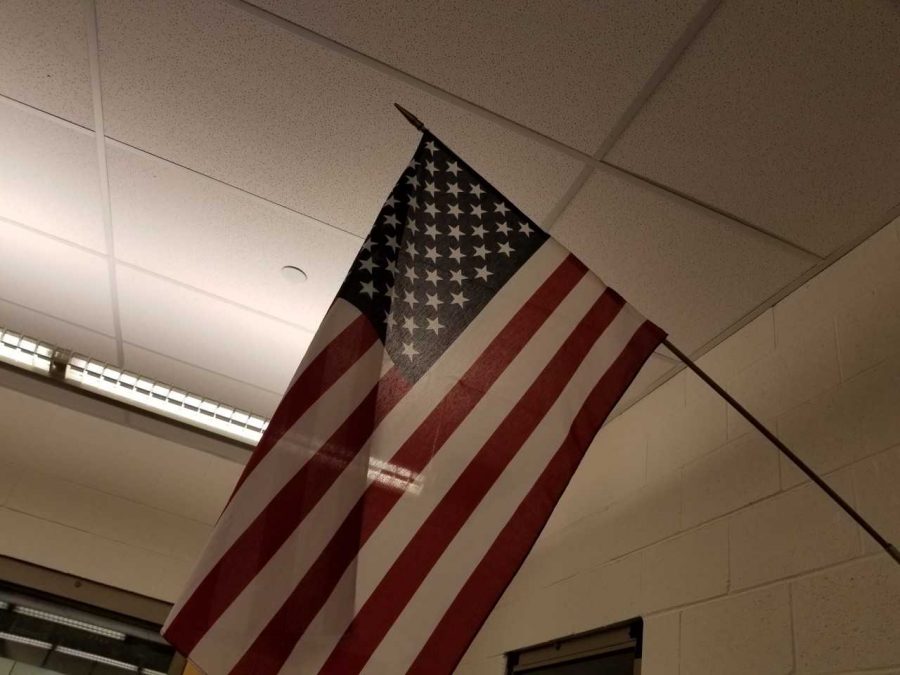The flag was fought by the Presidents of the past. Photo Credit: Blake Cummins
