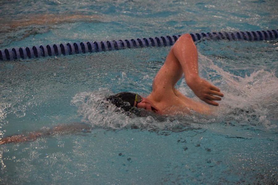 Fossil Boys Swimming and Diving team has high hopes for the State Competition after winning the Conference meet.