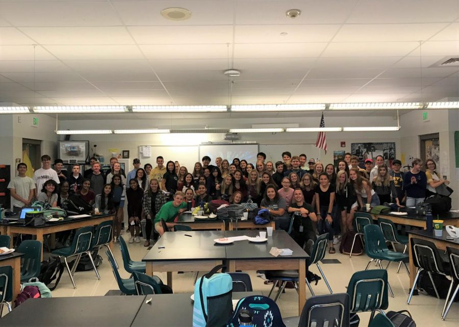 FRESH Club had a massive turnout for its kickoff meeting, with nearly sixty students in attendance.