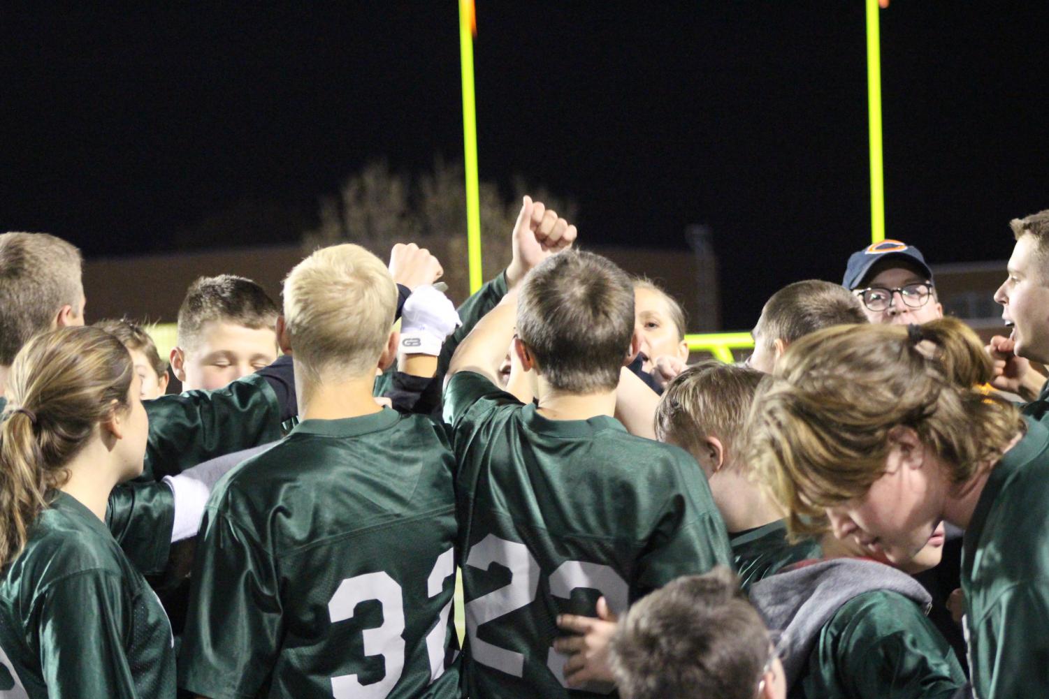 The team celebrates their final win of the regular season and discusses their practice plans leading up to the state competition.
