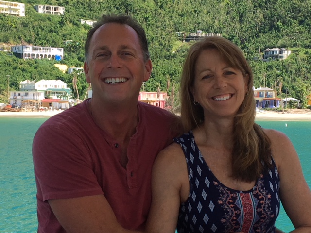 Greg and Melinda on vacation. 