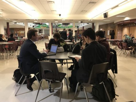 Members of Forensics preparing for the day.