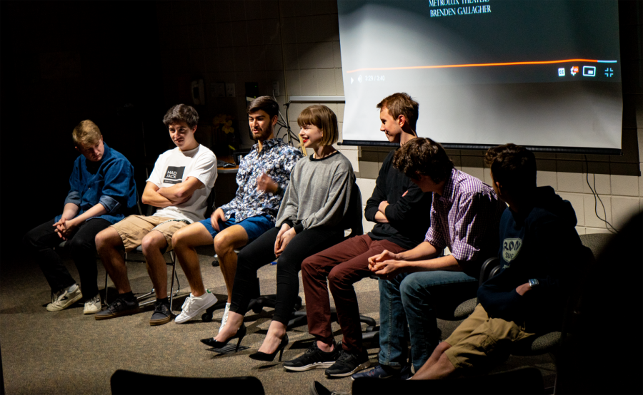The cast and crew of the short horror film, Widescreen, discusses thoughts on the project and reflecting with a question and answer session from the audience.