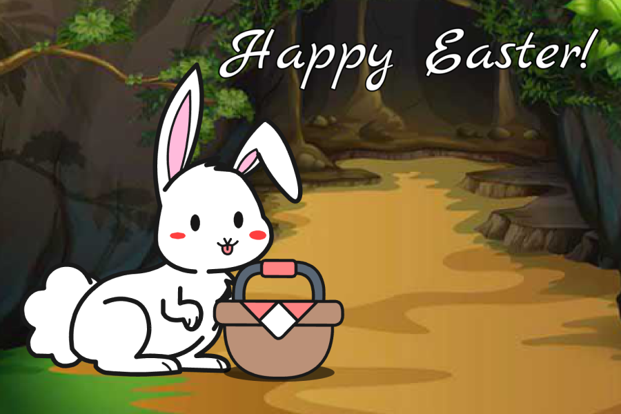 It is almost Easter! The Easter Bunny has come out of its burrow and is ready to deliver some Easter eggs!
