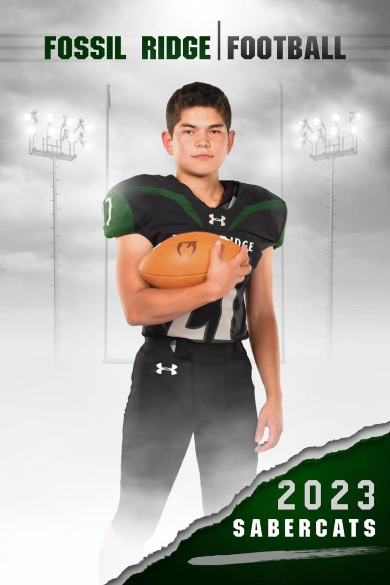 He also plays kick returner and the audience got to hear his name several times on the P.A system as he took over the field in Fossil's most recent game against Boulder.