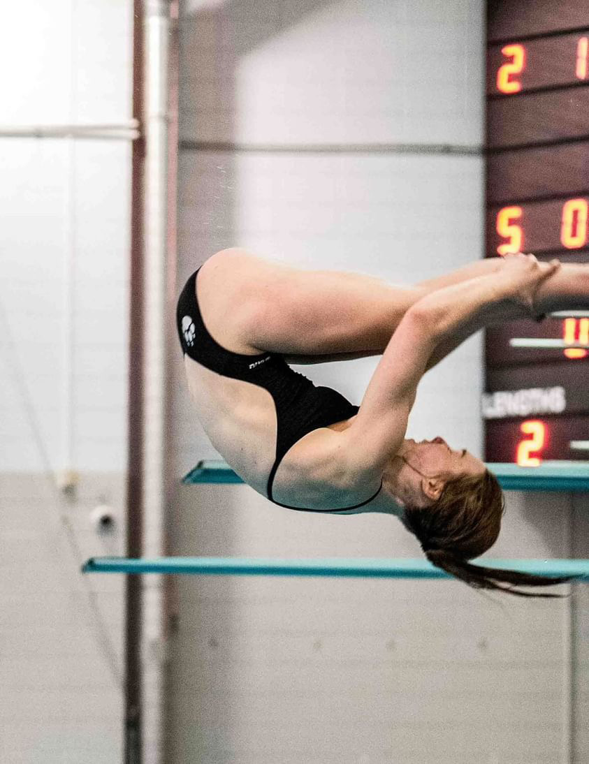 McCoy at the City Meet placed third at the one meter dive, her score totaling to 351.15.