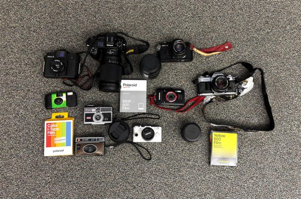 Sydney Lammey and Claire Kizer's camera collection.