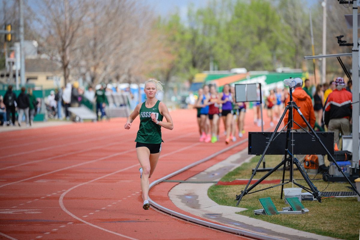 At the Jack Christiansen meet, Tatum Berg competes on her future college's track at CSU.