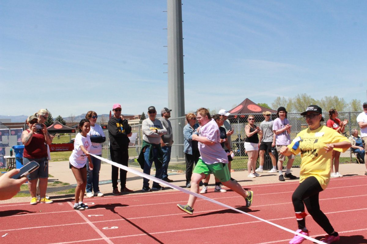 Athletes speed up as they near the finish line.