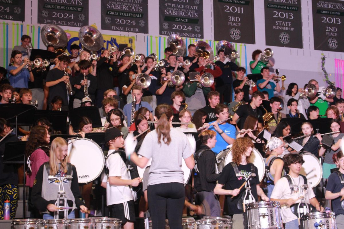 Band preforms the national anthem at PCA.