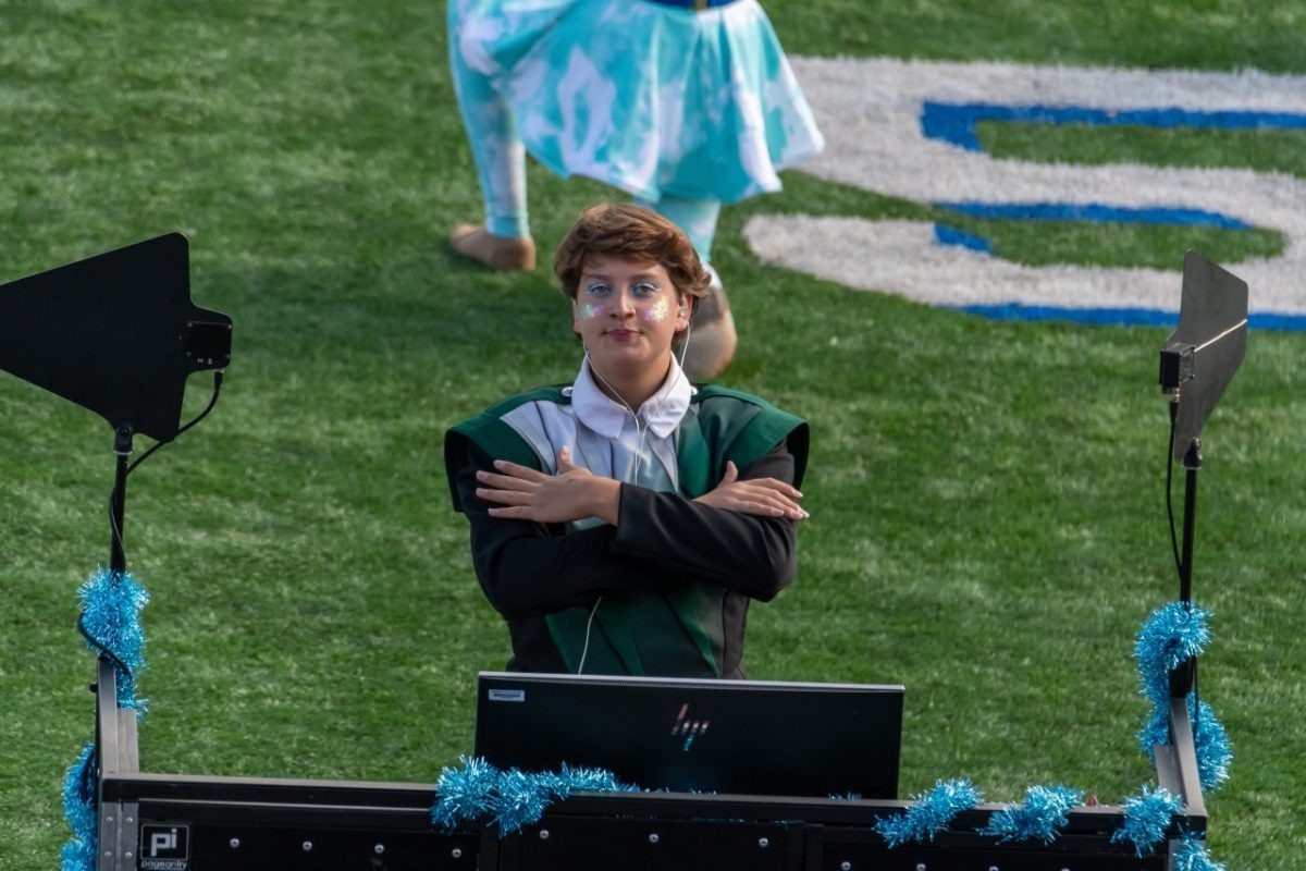Sammy Marshall gets set to perform “Coldplay” at state championship prelims on October 26, 2024.
