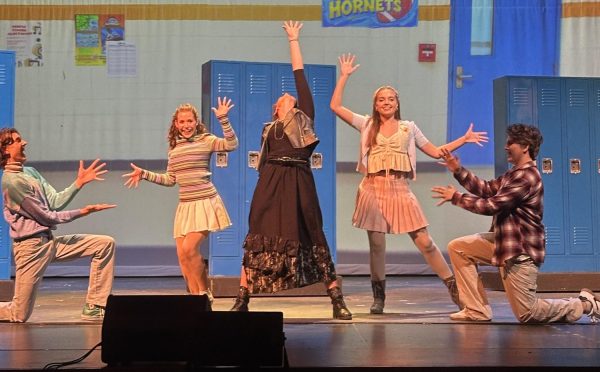 Kimberly’s Aunt Debra (Katherine Pietras) sings about improving her life in the song “Better” during rehearsal this week.