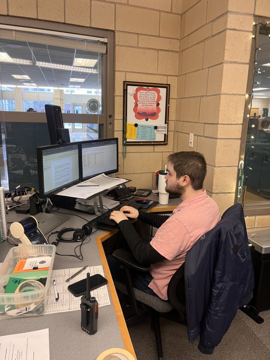 East Wing Secretary Alec Gordon maintains records for the cell phone policy as part of his responsibilities this year. 