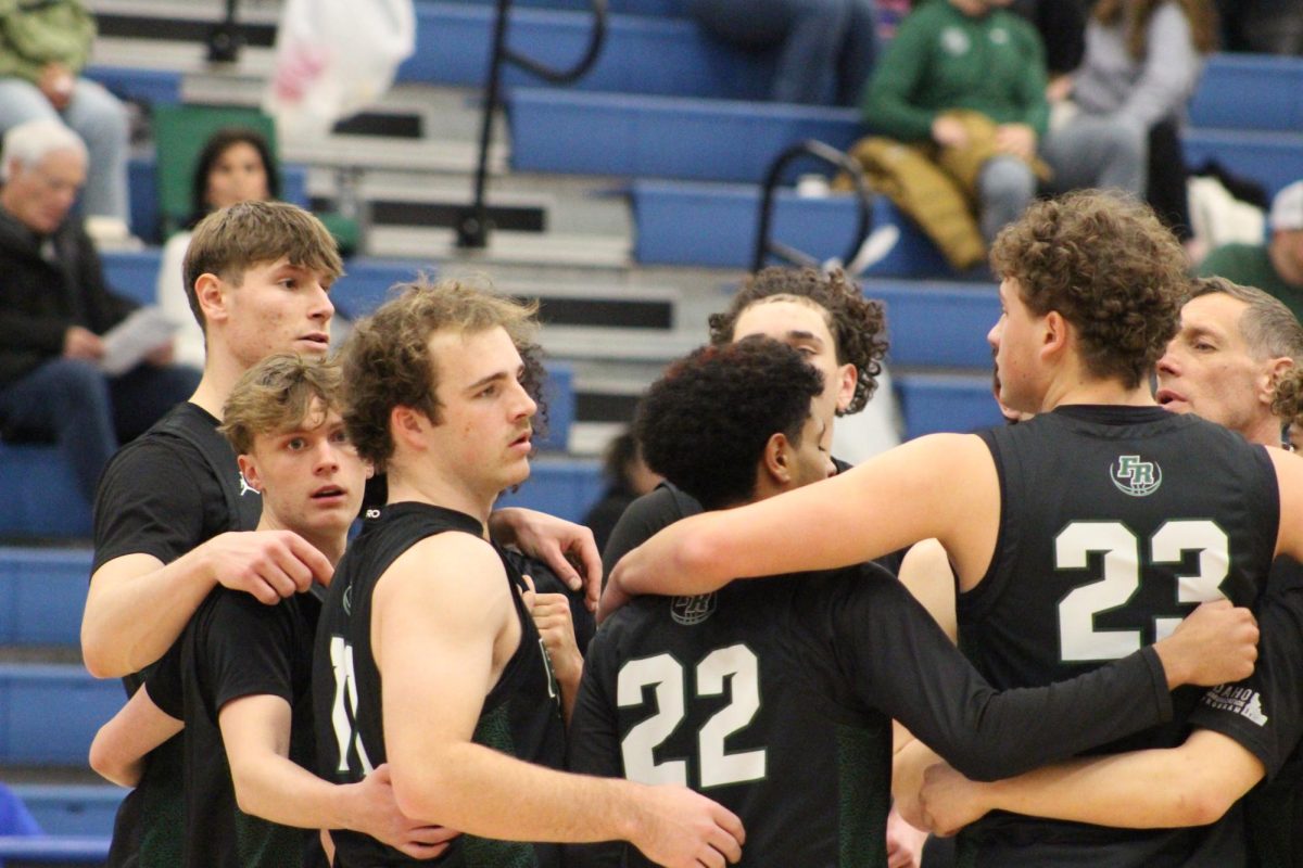 Sabercats huddle together prior to their game against Poudre on January 23, 2026 at Poudre high school.