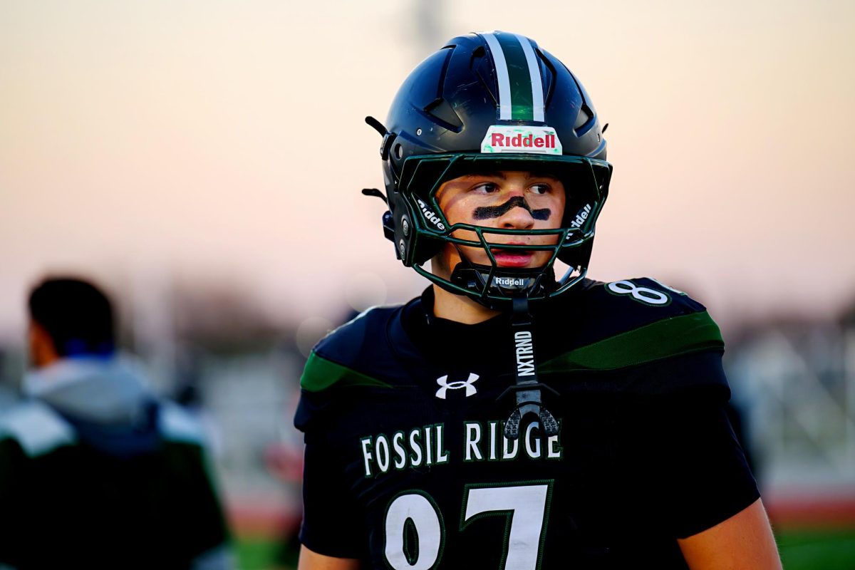 Caleb Camping preparing for a final season here at Fossil before going on to play at Arizona State (Photo by Ben Bradley, used with permission). 