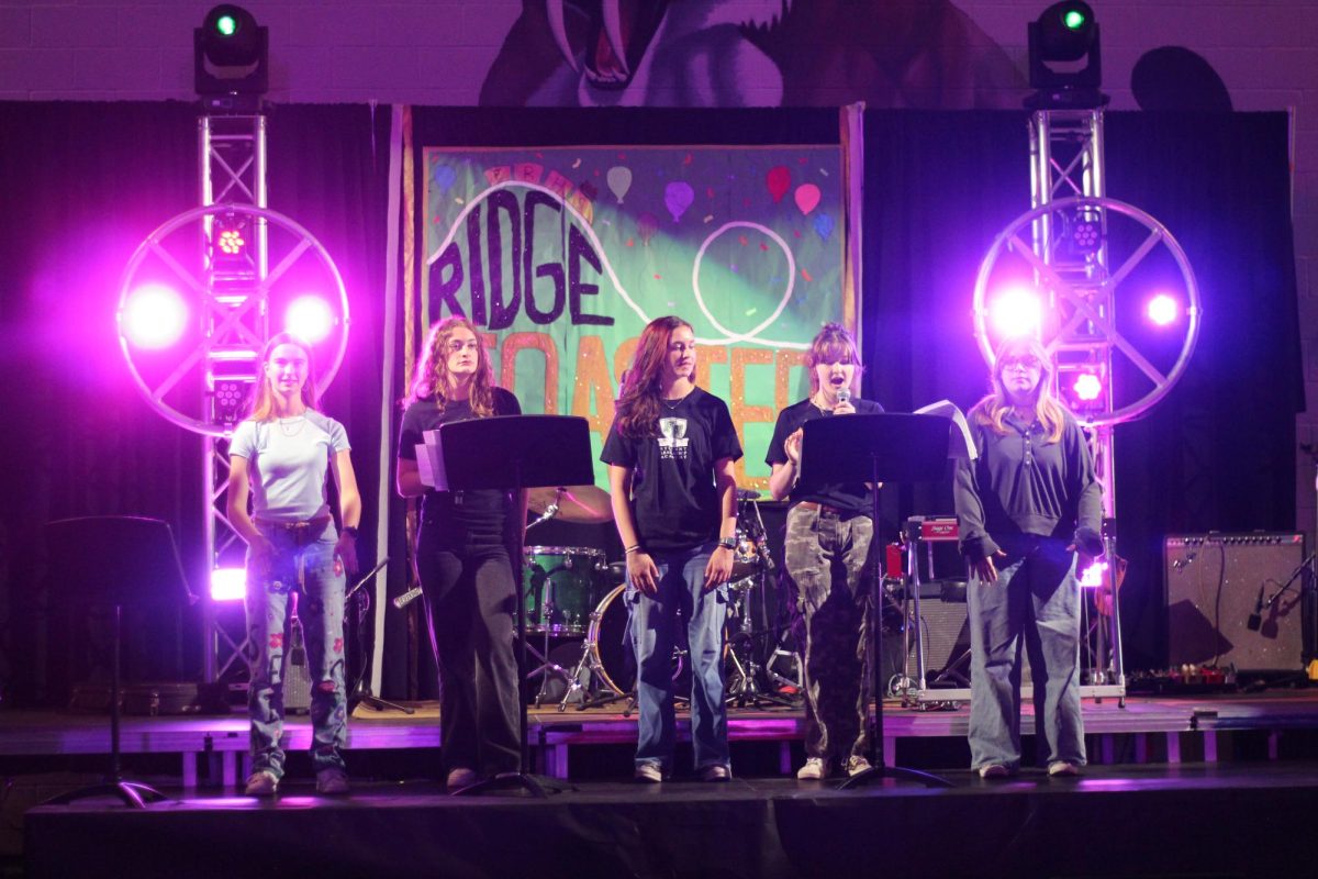Leadership students lead the school in RIDGE Rhythm at PCA.
