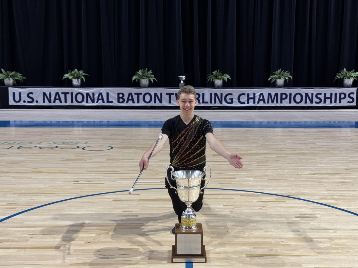 Byron Anderson at the US National Baton Twirling championships in 2025.