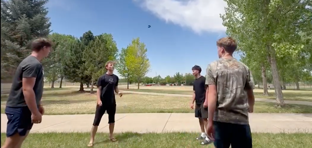 Hacky sack is showing up all over campus at Fossil this Spring.